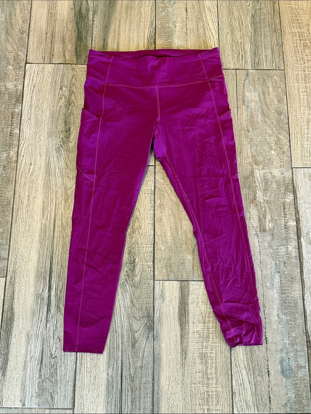 lululemon athletica Fast and Free Deep Fuchsia Performance Leggings